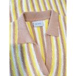 Rue Stiic Womens Dress Yellow Mini Sweater V Neck Striped Short Sleeve Size XS Photo 2