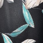 Decree  fitted crop top sleeveless floral black workout keyhole high neck xs Photo 2