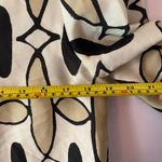 ZARA  Tan Black Button Down Long Sleeve Shirt Geometric Print Women's size Small Photo 7