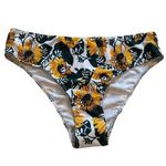 NEW Missky Swim Bottoms Womens XL High Waist Hipster Sunflower Beach Travel Yellow Photo 0
