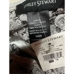 Ashley Stewart  embroidered Cold Shoulder Gray/Silver  Dress Sz 14 NWT Photo 2