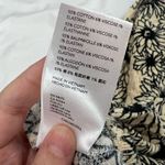 Urban Outfitters Tan Black Floral Long Sleeve Twisted Front Crop Top Sz L Womens Photo 5