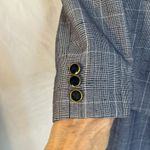 Gilmor Plaid Blazer VTG Single Breasted Suit Jacket Office Work Wear Size 10 Blue Photo 3