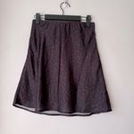 Urban Outfitters Rosa Black & Burgundy Floral Satin Mini Skirt S Photo 1