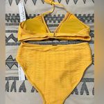 Nicole Miller Yellow Bikini Two Piece Set Swimsuit Size 10 bottom size 12 top Photo 2
