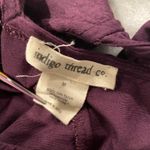 Indigo Thread Co Purple White Eyelet Embroidered Long Sleeve Peasant Top Size M Size M Photo 9