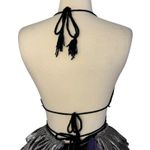 Y2K Crochet Butterfly Top Velvet Mesh Tutu Outfit Gothic Festival Cyberpunk OS Black Size undefined Photo 8
