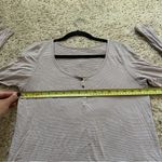 American Eagle  Women's Soft & Sexy Striped V-Neck Top Shirt - Size Medium Photo 5