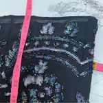 Needle & Thread  floral sequin hem black cocktail dress Photo 5