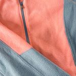 Tek Gear Fleece Zip Up Jacket Pink Gray Size Large Photo 5