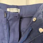 Lanthropy Culotte Linen Pant Deep Blue Lagenlook Size Small Photo 6