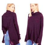 Free People Juicy Long Sleeve Top in Date Night Purple Sz M NEW Waffle Knit Soft Photo 2