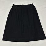 Giorgio Armani Vintage Le Collezioni 100% Wool Black Size 8 Business Skirt Photo 0