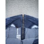 Free People Livin it Up Mini Skirt Women 6 Back Zip Short Dark Wash Denim Photo 5