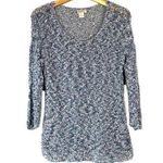 Lucky Brand Blue Knit  Blouse M Photo 0