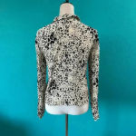 ZARA trf Collection Cream & Black Animal Leopard Print Button-Down Shirt Size XS Photo 1
