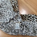 Savanna Jane Embroidered Leopard Print Maxi Dress Size Large Boho Western Floral Brown Photo 5