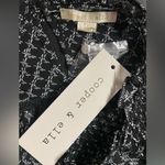 Cooper and Ella Copper & Ella Black And White Blouse NWT Size L Photo 2