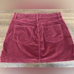 Madewell  Stretch Velveteen Skirt - burgundy - size 31 Photo 5