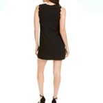 Foxiedox Black Scallop V-neck Shift Mini Dress Photo 1