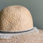 EXPRESS NWT Tan Western Boho Straw Beach Hat Photo 4