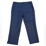 Hilary Radley Women's Stretch Cropped Dress Pants Slim Leg Blue Sz 8 Photo 6