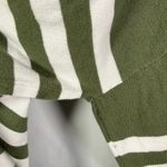 Caslon  Women's 3X Green & White Striped Long Sleeve Pullover Knit‎ Sweater Photo 8