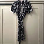 Lilly Pulitzer Downie Blue and White Citrus Fruit Wrap Dress 100% Silk Size 14 Photo 7