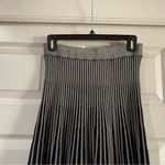 Catherine Malandrino  Elegant Black and Gray Pleated Skirt Size Small Photo 4