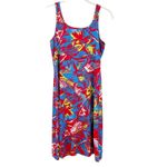 Columbia  Womens PFG‎ Freezer III Tropical Floral Active Outdoor Dress Size S Red Photo 2