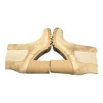 Soda  Tan Suede Ankle Boots with Chunky Heel and Elastic Panels LIKE NEW! Size 8 Photo 1