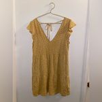 Abercrombie & Fitch  women’s size small yellow Polk a dot mini dress Photo 1