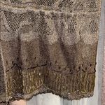 Day Size M Gold Metallic Coverup with Drawstring Waistline Size M Photo 4