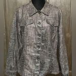 Bamboo traders black jeans jacket animal design L Photo 0