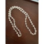 Vintage Y2K Sarah Cov Womens Clear Beaded Long Clear Lariat Rope Necklace Preppy White Photo 2