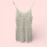 Source Unknown Cute creamy white crochet long skinny strap top or mini dress sweater Photo 2