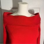 Anthropologie Elise Ribbed Tunic Red Bell Sleeve
Sweater Top Knit Shirt XS Photo 3