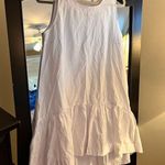 NEW Well Need Sleeveless Ruffle Loose Tank Casual Sundress S White Photo 4