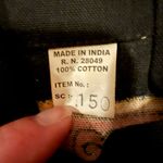 Bohemian Large Crossbody 100% Cotton Tote Bag Black Photo 1