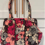 Vera Bradley  Quilted Floral  Mocha Rouge Shoulder Bag Pink Brown Cream purse Photo 0