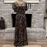 Natural Life NWT Bella Velvet Floral Maxi Dress Tiered Boho Size Medium NEW Photo 7