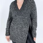 Athleta Shasta V- Neck Marled Wool Blend Sweater Photo 3