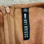 Western Faux Suede Camel Dress Brown Size L Photo 5