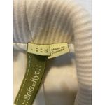 SOIA & KYO Wool‎ Blend Cream Coat Asymmetrical Zip Front Black Trim Elegant Luxury Sz Large Photo 11