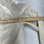 Maeve‎ Jacket Womens Large Ivory Marbled Oversized Faux Leather Bomber Anthro Photo 10