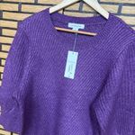 Liz Claiborne  Purple Short Sleeve Sweater Size Large Photo 2