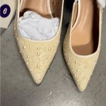 A New Day  Milan Pearl Cream Slingback Heels Cushioned Insole Size 6 NEW Photo 5