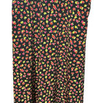 Leslie Fay  Black Floral Maxi Skirt Photo 0