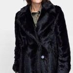 ZARA FAUX FUR COAT ZW COLLECTION sz Large Photo 0