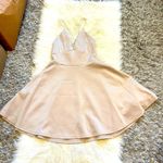 Revamped Beige Fit & Flare Dress Photo 0